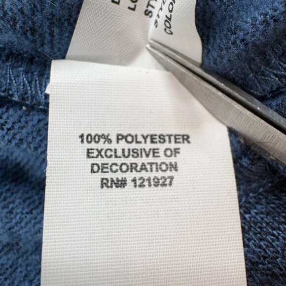 Johnnie-O Mens Blue Reflex Fleece PREP-Formance 1/4 Zip Pullover Jumper Size L - Picture 7 of 10